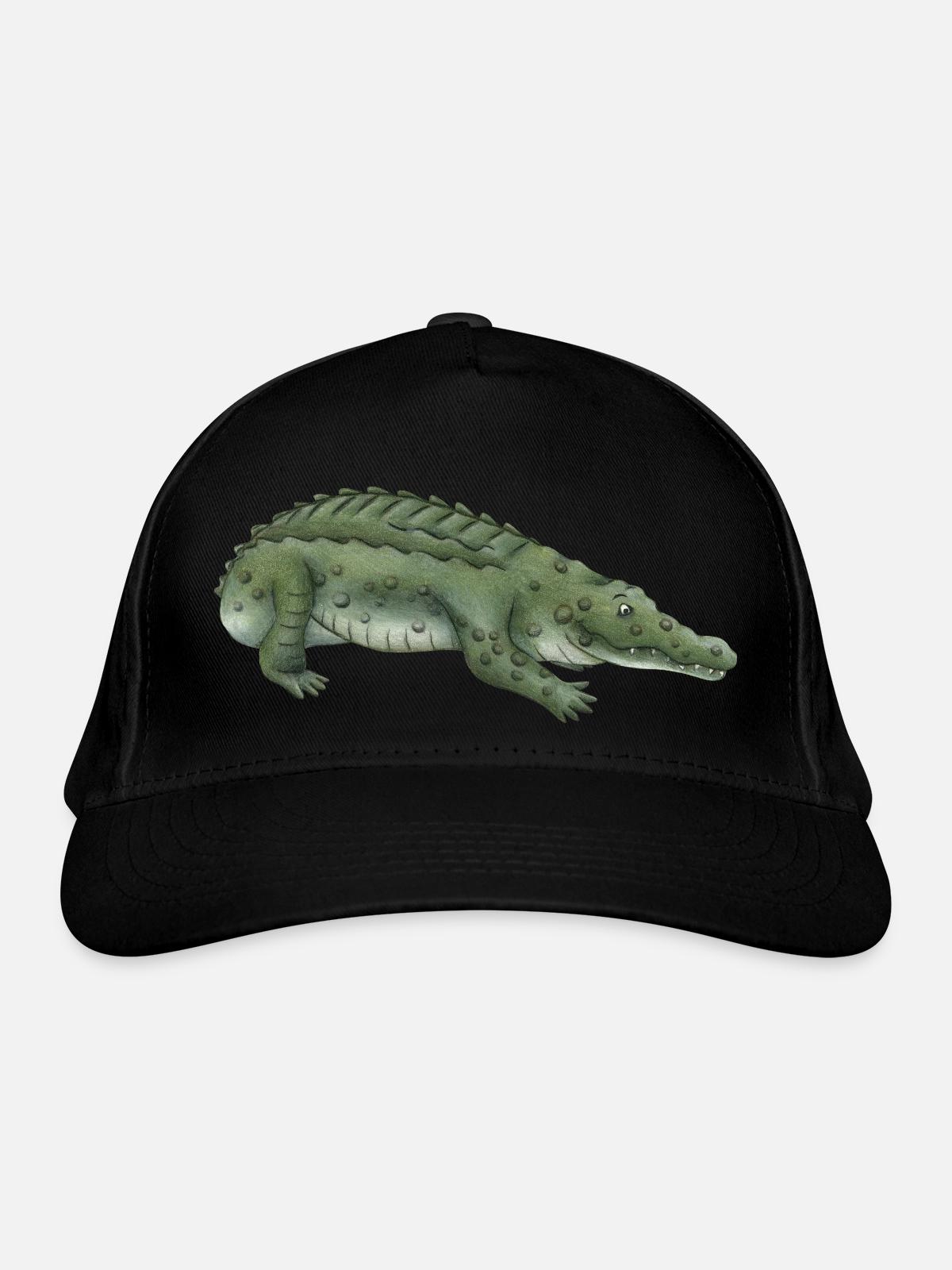 Crocodile - Casquette classique bio - noir - Devant