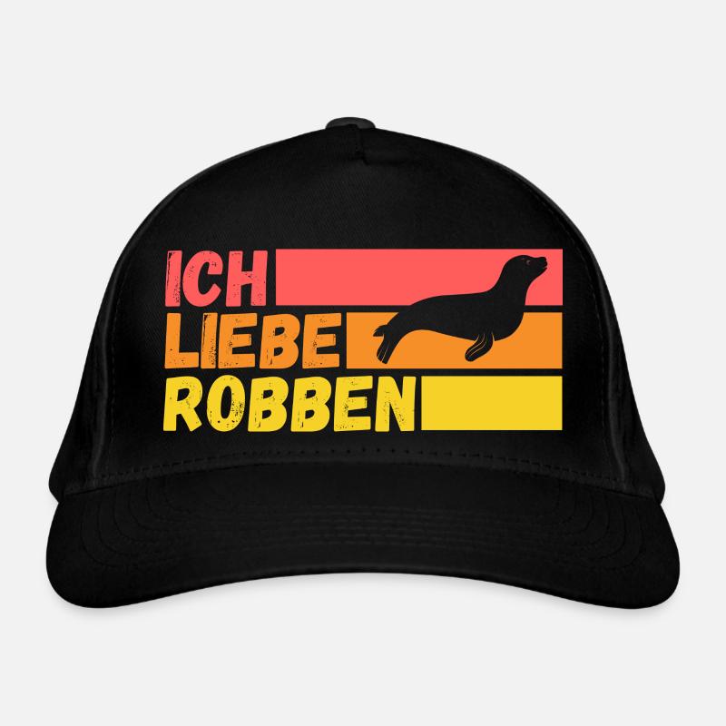 Seehund Seelöwe Robbe Bio-Baseballkappe