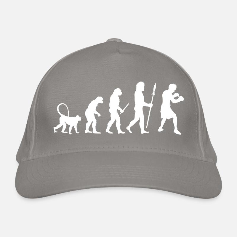 Evolution des Boxens Bio-Baseballkappe