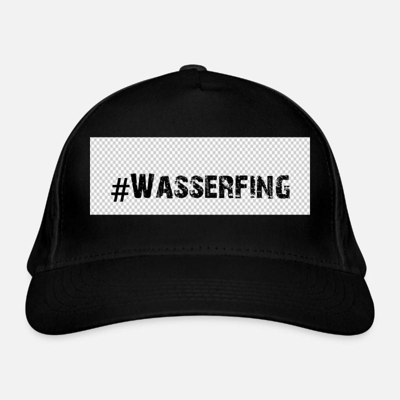 Wasserfing - Bio-Baseballkappe - Schwarz