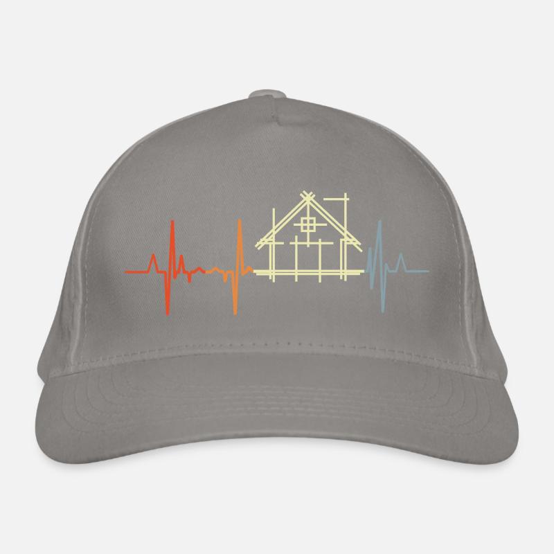 Architect Cardiogram Retro Look Organic Baseball Cap