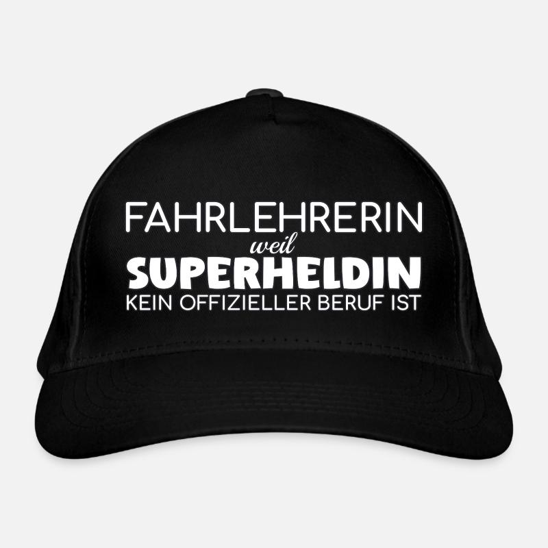Driving Instructor Superheroine Driving School Organic Baseball Cap