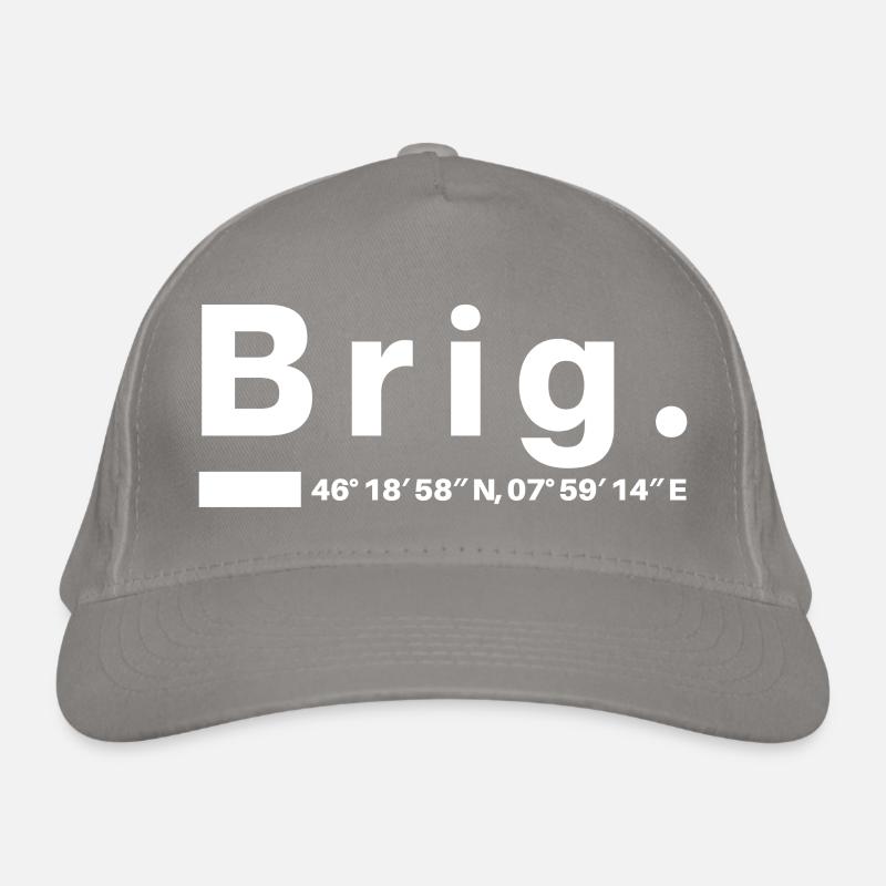 Brig Coordinates Valais Valais Valaisin Briger Organic Baseball Cap