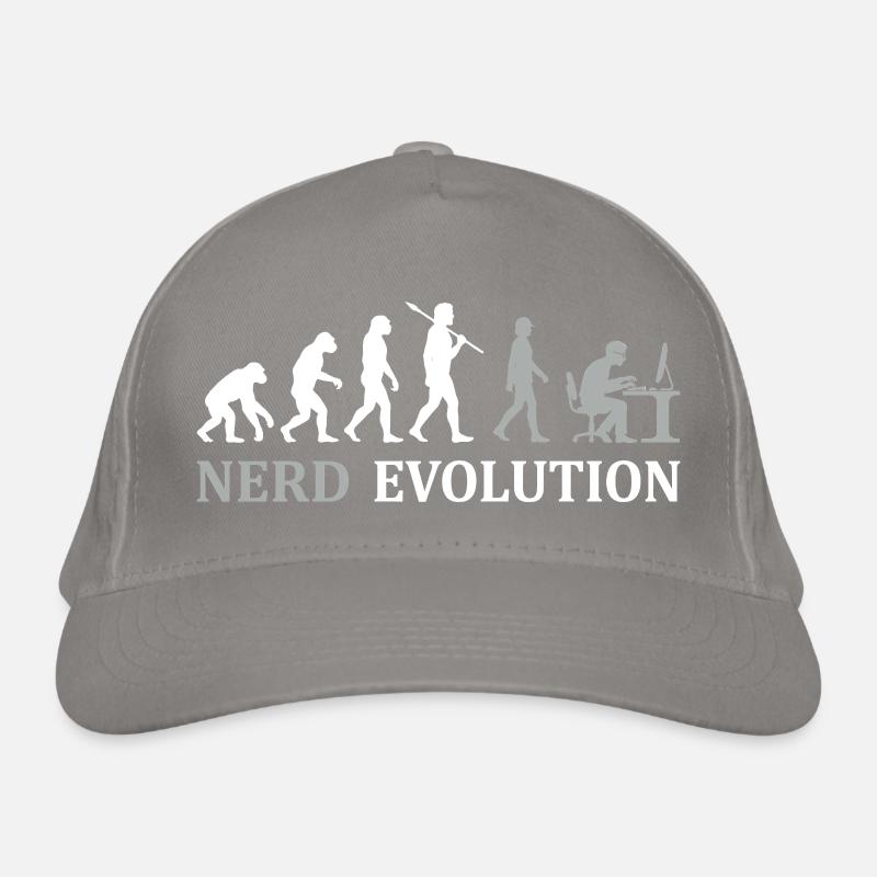 Nerd Evolution – Vom Affen zum PC-Profi Bio-Baseballkappe