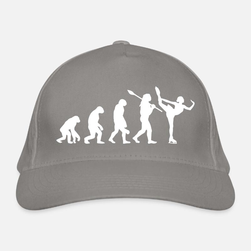 Entwicklung des Mannes, Eiskunstlauf-Mädchen, Eislauf-Mädchen Bio-Baseballkappe