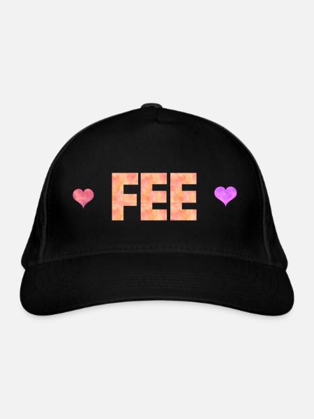 fée - Casquette classique bio - noir - Devant