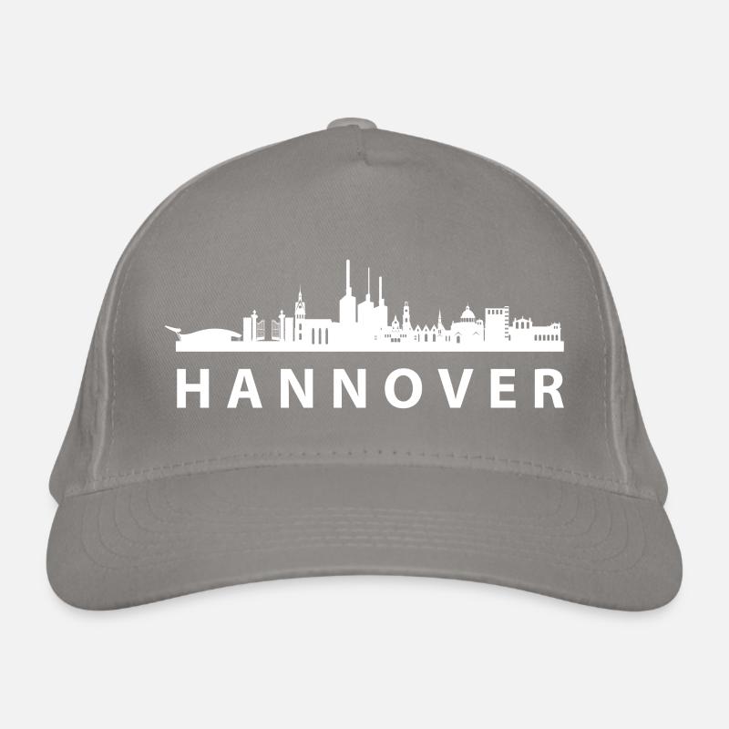 Hannover Skyline Silhouette design Bio-Baseballkappe