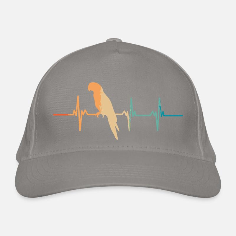 Papageienherzschlag Bio-Baseballkappe