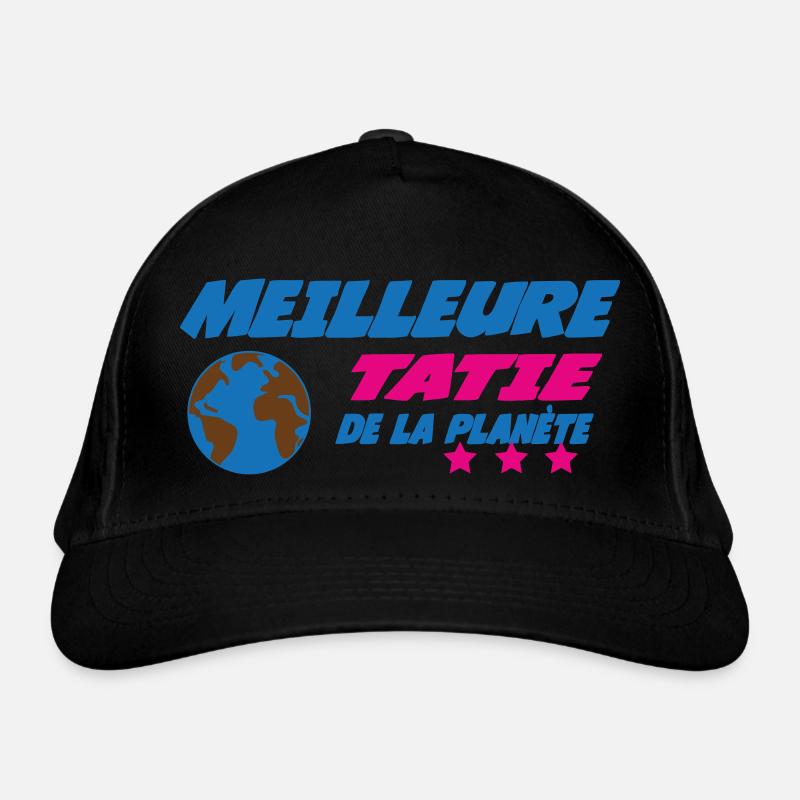 Die beste Tante der Welt - Bio-Baseballkappe - Schwarz