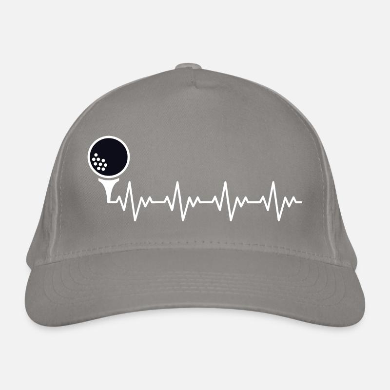 Golf Golfer Golfball EKG Herzschlag Herzfrequenz Bio-Baseballkappe