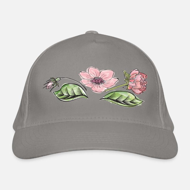 Blütenranke Bio-Baseballkappe