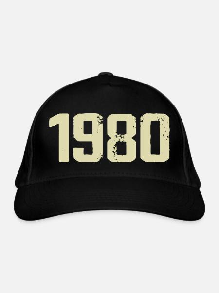 Jubilee 1980 - Organic Baseball Cap - black - Front