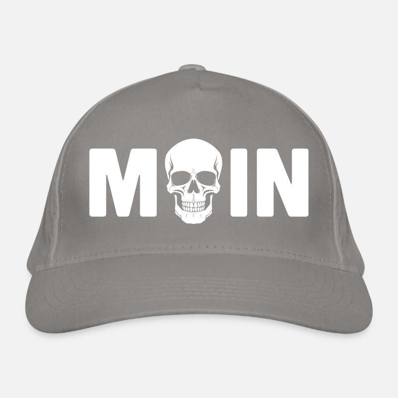 MOIN Greeting Northern Germany Skull Skull Organic Baseball Cap