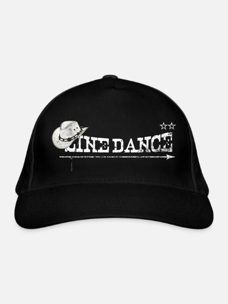 linedance - Bio-Baseballkappe - Schwarz - Vorne