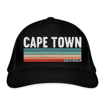 Cape Town South Africa - Organic Baseball Cap - black - Front