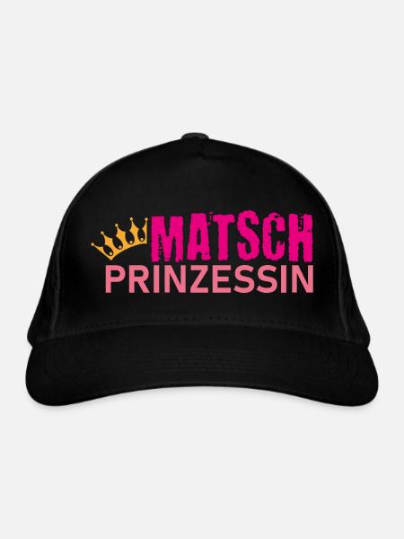 Muddy run shirt Matsch Prinzessin Laufshirt Team - Bio-Baseballkappe - Schwarz - Vorne