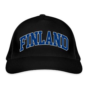 FINNLAND - Bio-Baseballkappe - Schwarz - Vorne