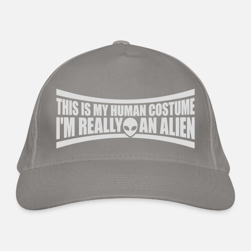 Citation extraterrestre de costume humain Casquette classique bio