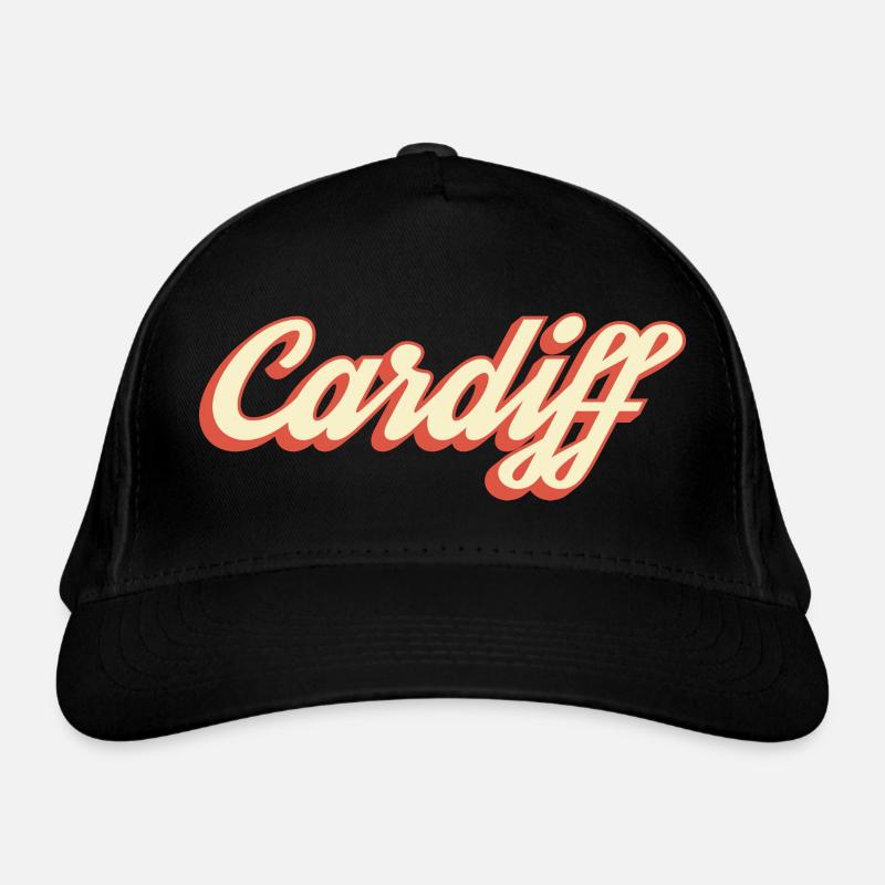 Cardiff Retro Script Logo Organic Baseball Cap