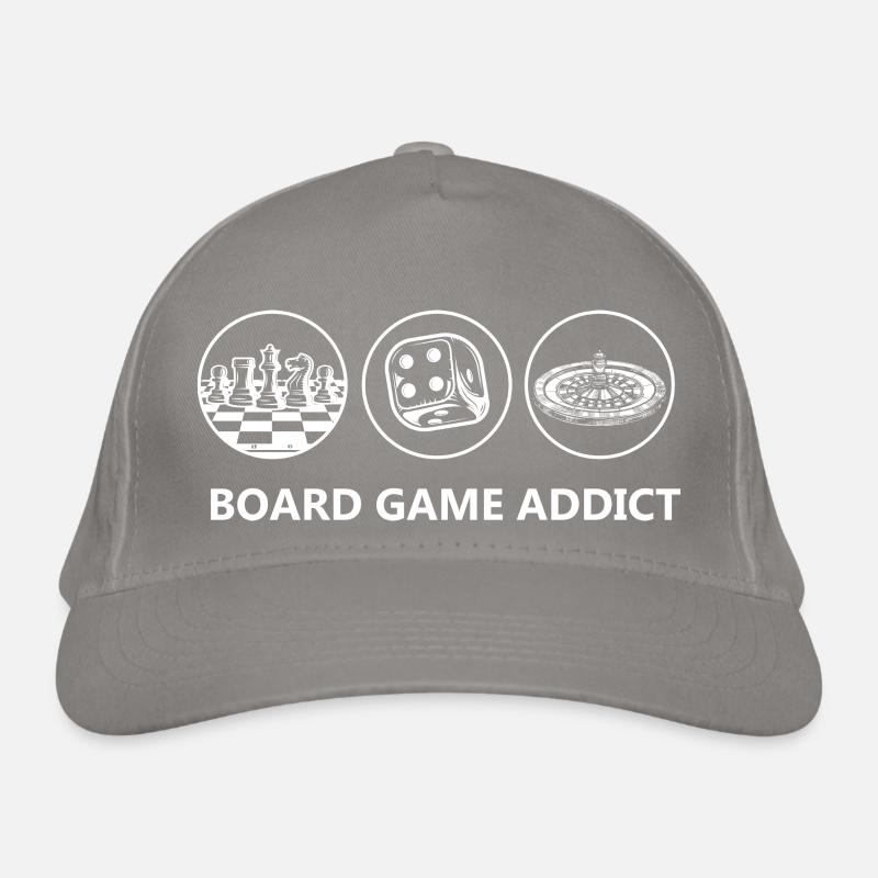 boardgame chess backgammon game night Bio-Baseballkappe
