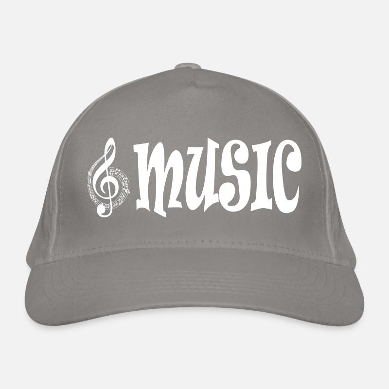 Musique - Style typographique classique rétro Casquette classique bio