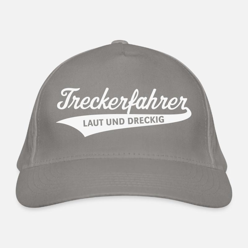 Treckerfahrer – Laut Und Dreckig (Trecker / White) Bio-Baseballkappe