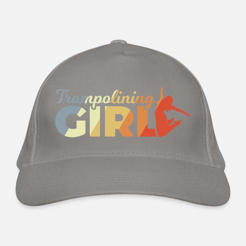 Lustiges Trampolin Mädchen Bio-Baseballkappe