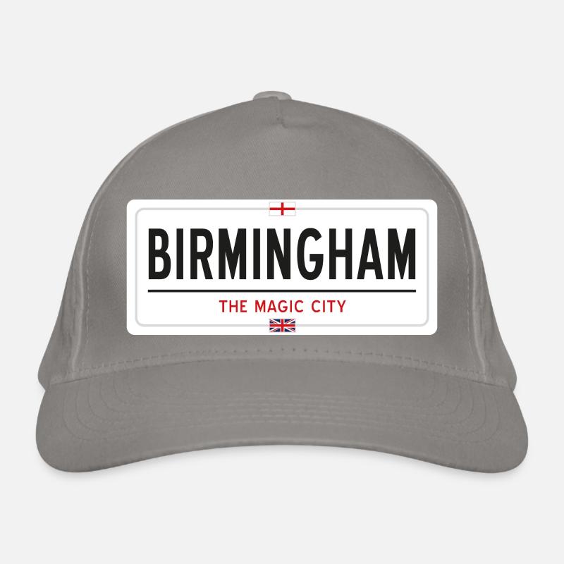 Ortsschild in Birmingham Bio-Baseballkappe