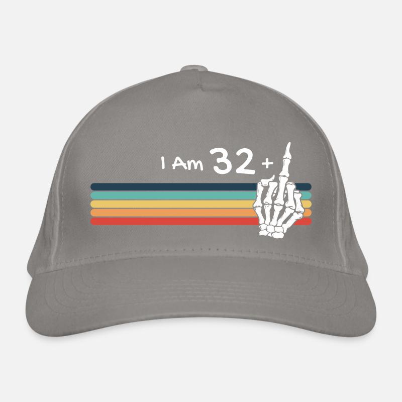 Skull Vintage - I'm not 33, I am 32 plus Middle Organic Baseball Cap