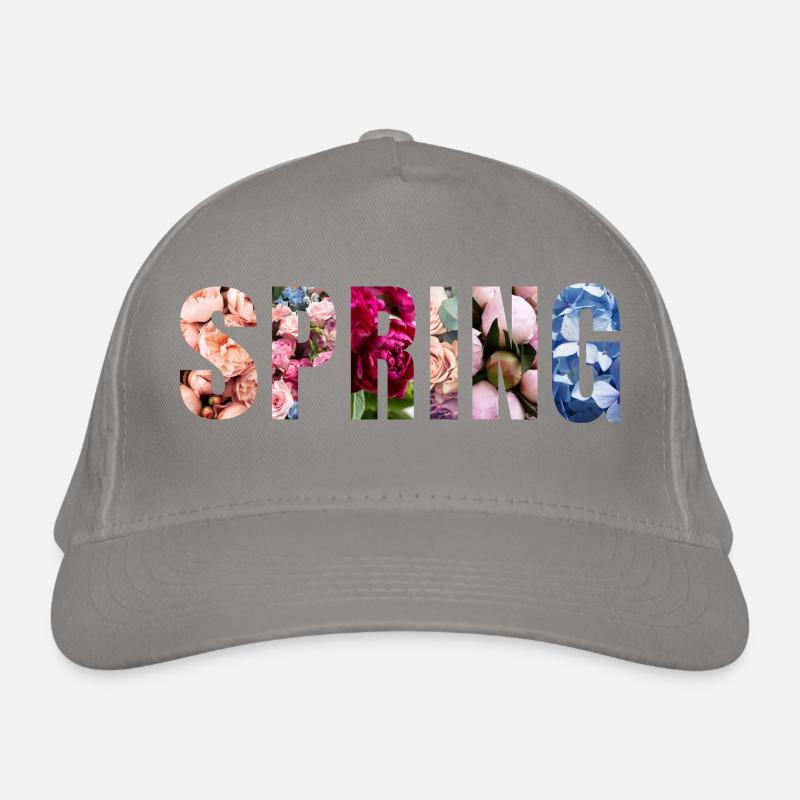 Spring - Frühlingsdesign Bio-Baseballkappe