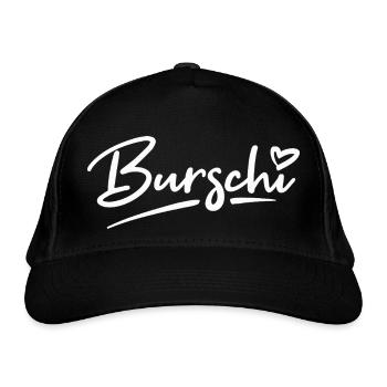 Boy / Boy / Boy / Child / Birth / Lettering - Organic Baseball Cap - black - Front