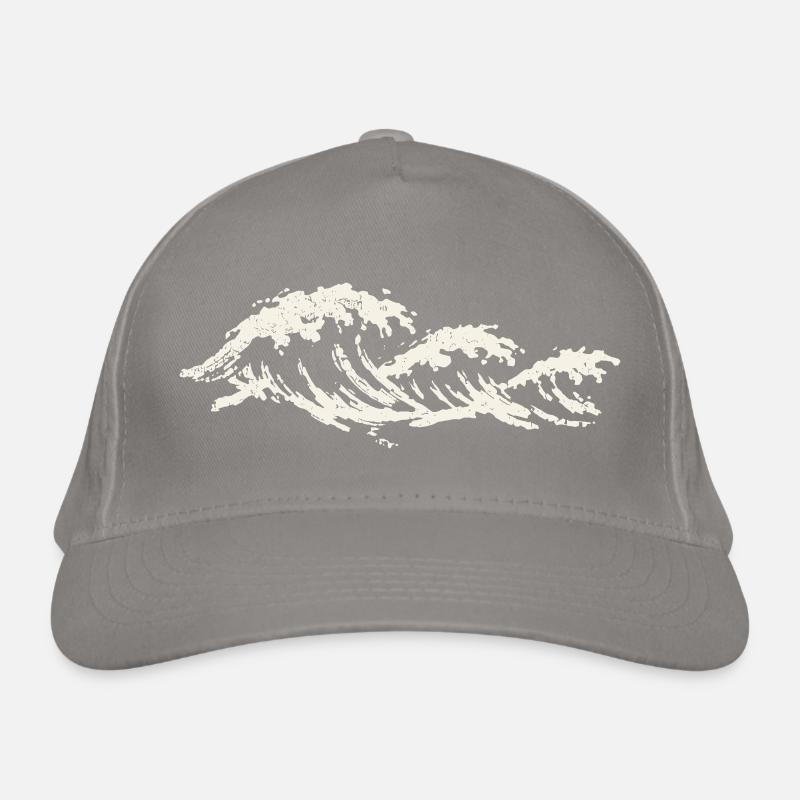 Ocean Waves - Minimalist Graphics Organic Baseball Cap