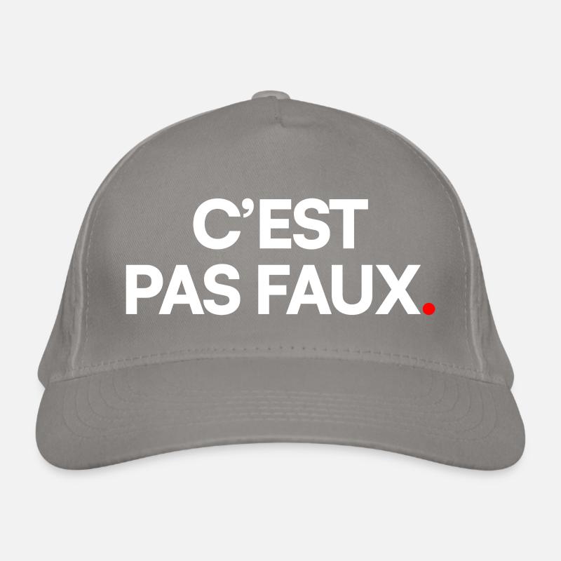 C’EST PAS FAUX | Expression humour minimal Casquette classique bio