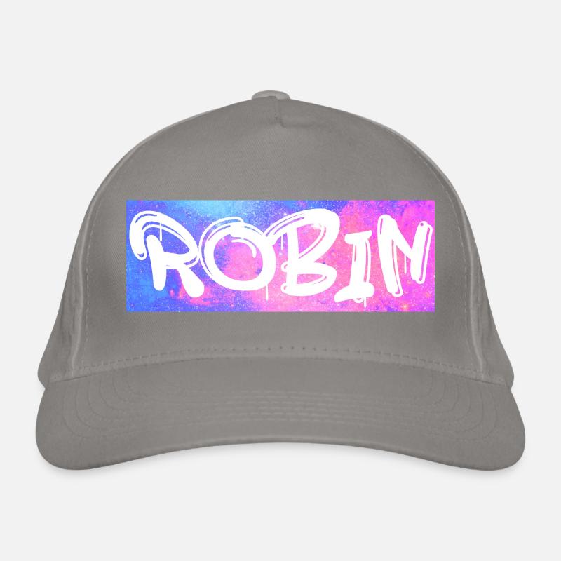 Robin Name Geschenk Geschenkidee Galaxie Bio-Baseballkappe