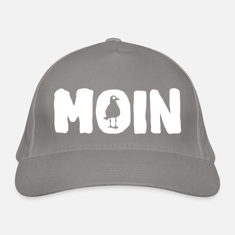 Moin | die Möwe Bio-Baseballkappe