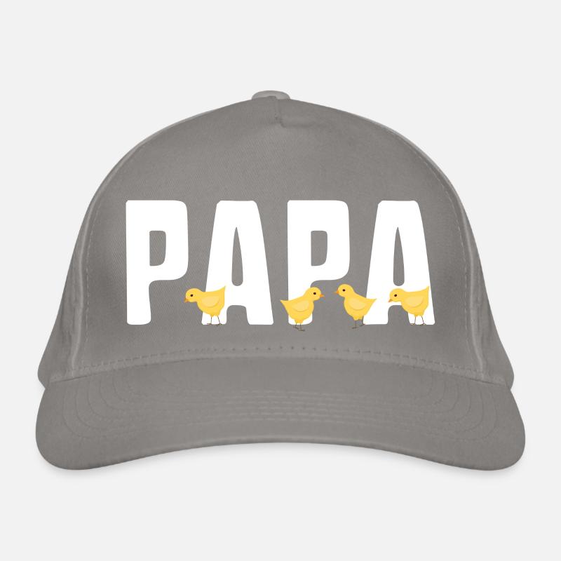 PAPA avec Poussins Casquette classique bio