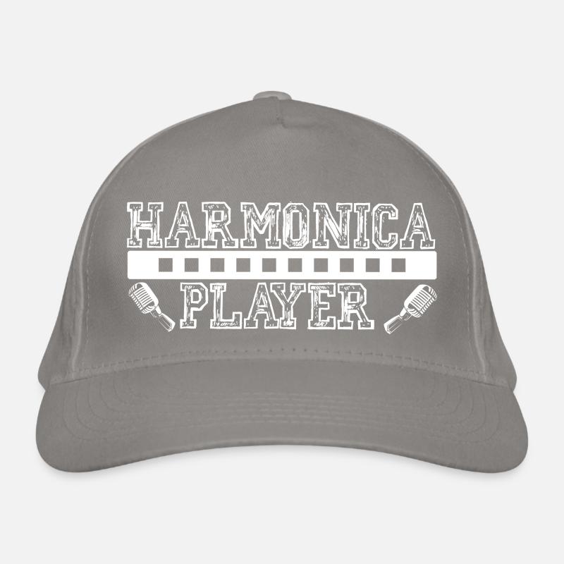White harmonica player for harmonica player Organic Baseball Cap