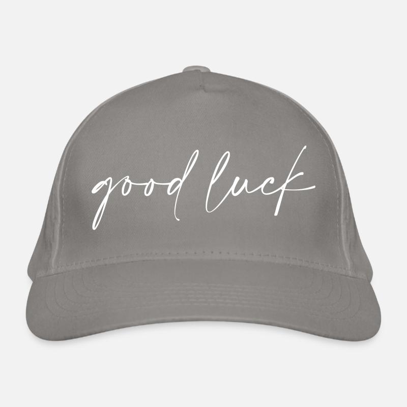 Bonne chance Blanc Casquette classique bio