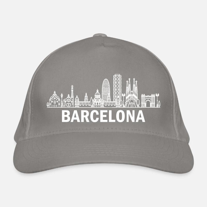 Barcelona City Skyline Spain Organic Baseball Cap