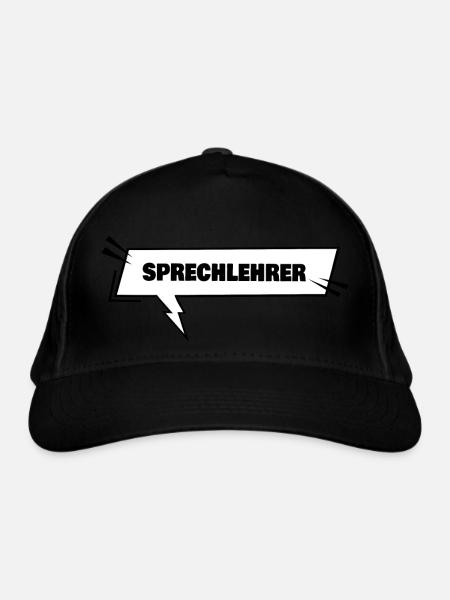 Speech teacher - Organic Baseball Cap - black - Front