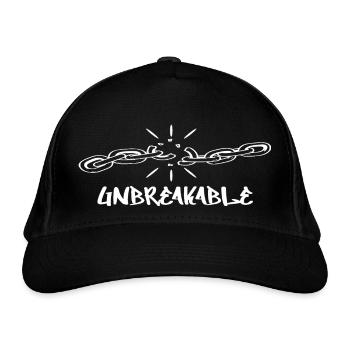 Unbreakable Rückendruck zerrissene Ketten - Bio-Baseballkappe - Schwarz - Vorne