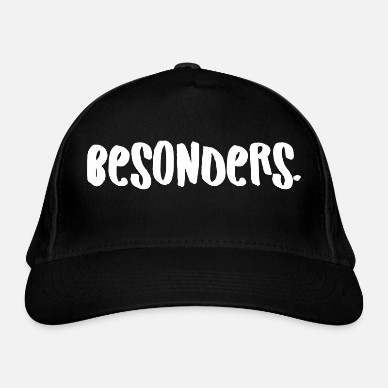 besonders. Bio-Baseballkappe
