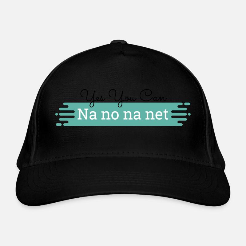 Na no na net - texte noir Casquette classique bio
