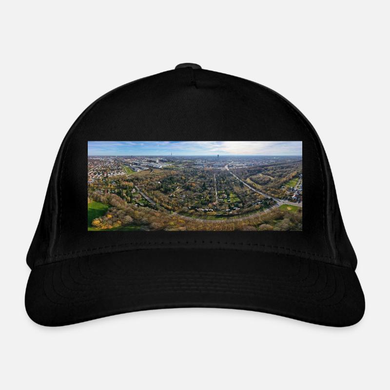 Eggarten von oben Bio-Baseballkappe