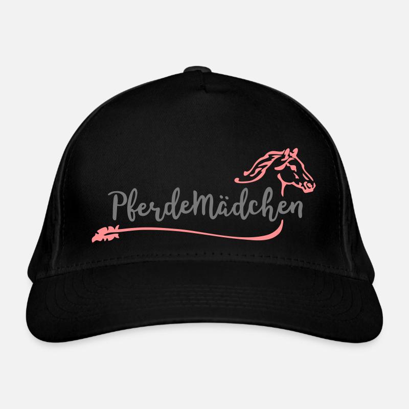 Ich bin ein Pferdemädchen Bio-Baseballkappe