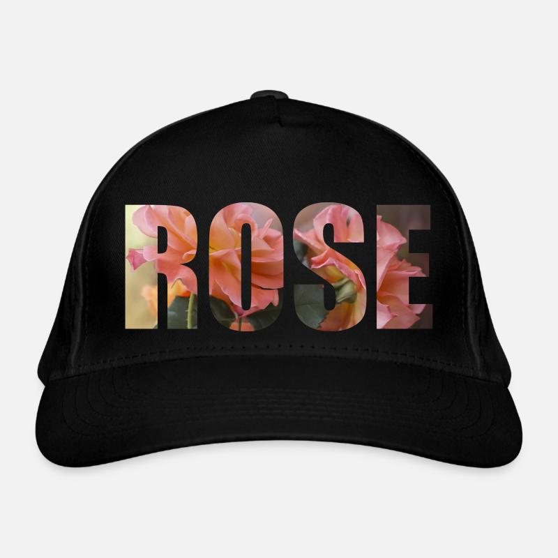 Rose - romantic design Organic Baseball Cap