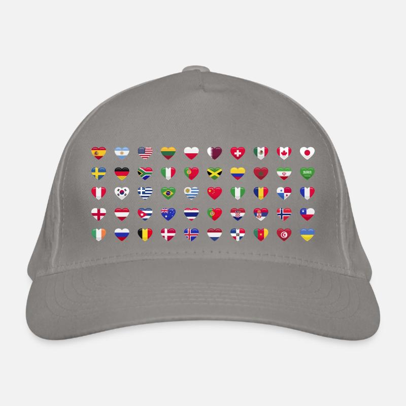 International World Flags - Flags of Countries Organic Baseball Cap