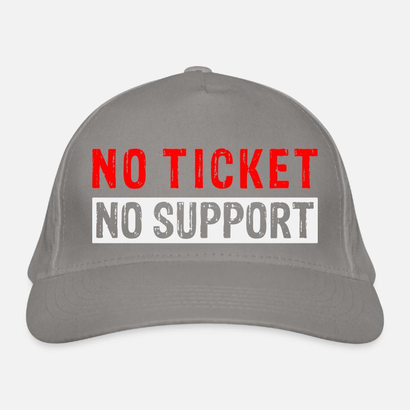 No Ticket No Support Computer Scientist IT Administrator Organic Baseball Cap