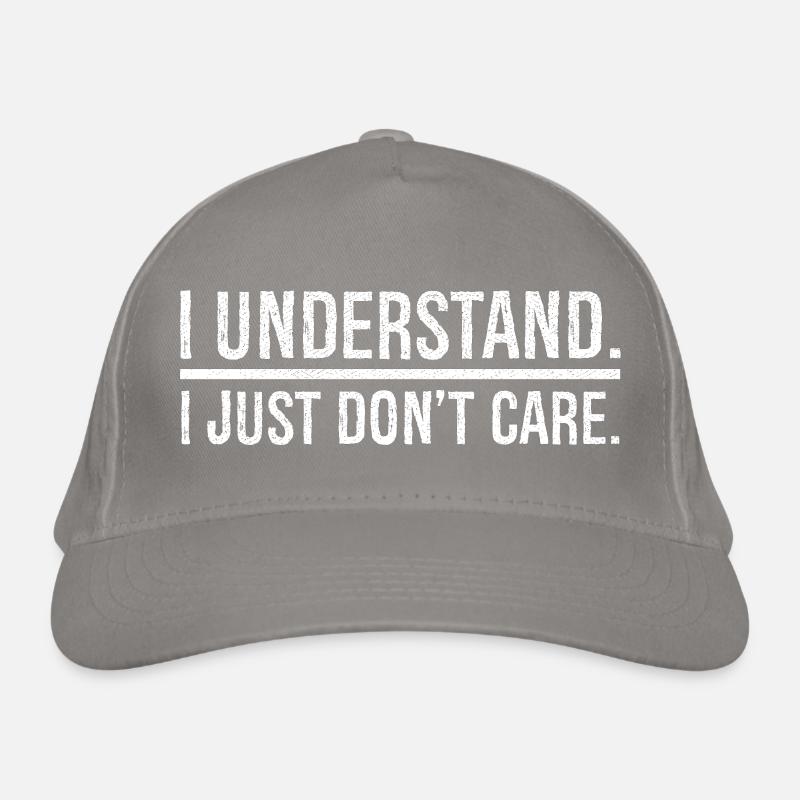 I understand I just don't care Bio-Baseballkappe