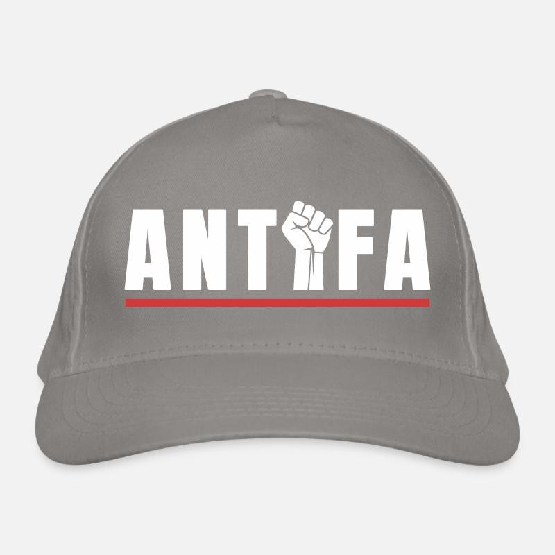 Antifa Protestfist Antifascist Statement Organic Baseball Cap